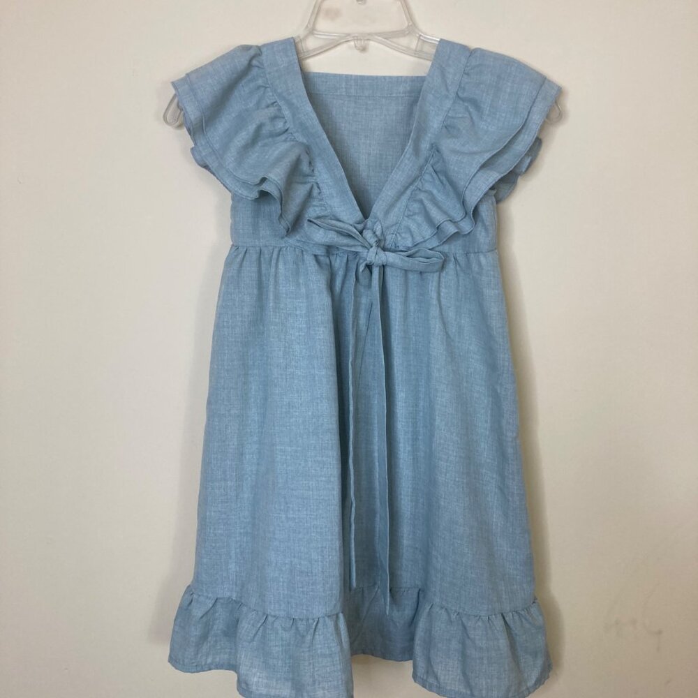 Shein Dress Girls 8 Green Traditional Little House on the Prairie